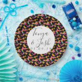 Assiettes En Carton Cheetah coloré Imprimer Motif moderne Mariage (Fête)