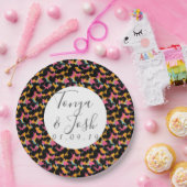 Assiettes En Carton Cheetah coloré Imprimer Motif moderne Mariage (Fête)