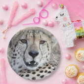 Assiettes En Carton Cheetah Portrait (Fête)