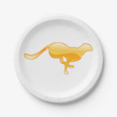 Assiettes En Carton Cheetah Running (Devant)
