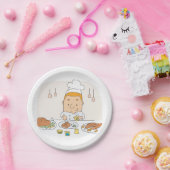 Assiettes En Carton Chef Au Travail (Fête)