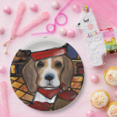 ASSIETTES EN CARTON CHEF BEAGLE (Fête)