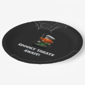 Assiettes En Carton Chef citrouille Halloween Party - Cauldron Éffraya (Angle)