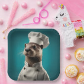 Assiettes En Carton Chef Otter (Fête)