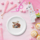 Assiettes En Carton Chef rétro Turquie Thanksgiving T-Shirt surdimensi (Fête)