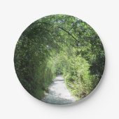 Assiettes En Carton Chemin de randonnée avec verdure (Devant)