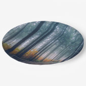 Assiettes En Carton Chemin forestier Majestic (Angle)