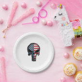Assiettes En Carton Chemise 4 juillet pour femmes hommes drapeau améri (Fête)