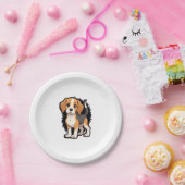 Assiettes En Carton Chemise beagle Chien T (Fête)