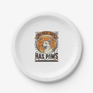 Assiettes En Carton Chemise de chien Halloween pour parents d'animaux