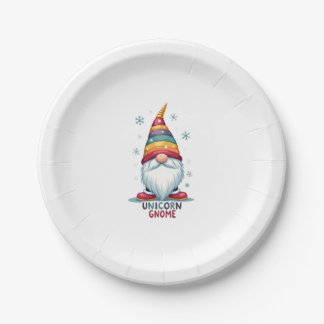 Assiettes En Carton Chemise de licorne Gnome famille appariement group