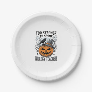 Assiettes En Carton Chemise de professeur de biologie Halloween Citrou