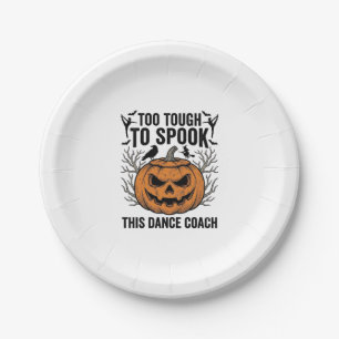Assiettes En Carton Chemise de professeur de danse Halloween Pumpkin G
