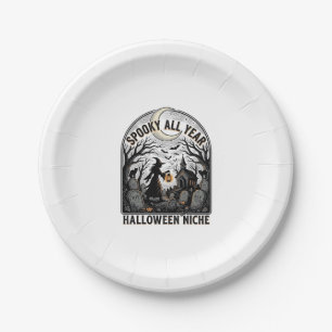 Assiettes En Carton Chemise Halloween tous les jours Design Spooky tou