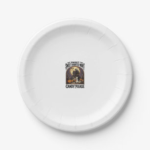 Assiettes En Carton Chemise Halloween Vintage Candy Night Maison Hanté