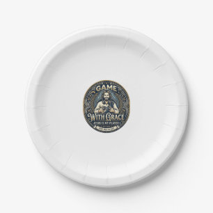 Assiettes En Carton Chemise Vintage Jesus Pickleball Graphique Chrétie
