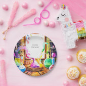 Assiettes En Carton Chercheur en chimie pour enfants enchanté Annivers (Fête)
