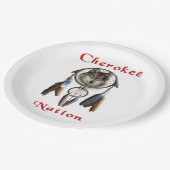 Assiettes En Carton Cherokee (Angle)