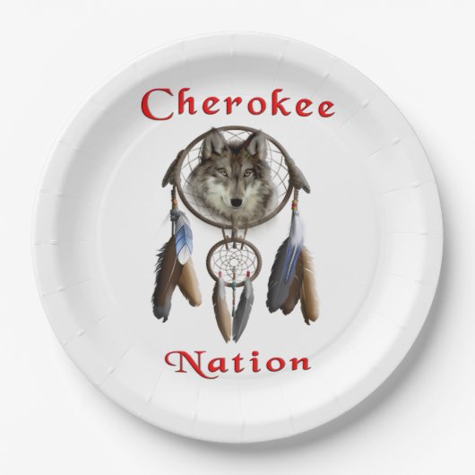 Assiettes En Carton Cherokee (Devant)