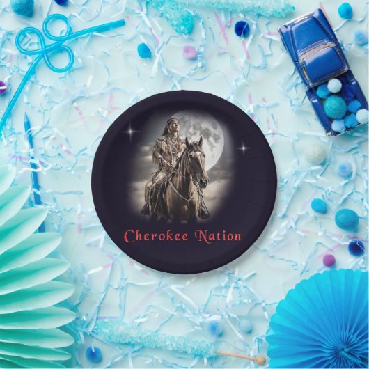 Assiettes En Carton Cherokee (Fête)