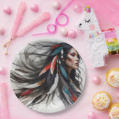 Assiettes En Carton Cherokee Pride 4 (Fête)