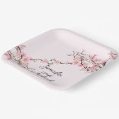 Assiettes En Carton Cherry Blossoms Mariage Réception Personnaliser No (Angulaire)