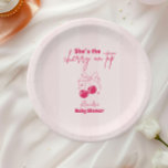 Assiettes En Carton Cherry de Doodle sur le Baby shower supérieur<br><div class="desc">Servez vos gâteries avec une touche de douceur en utilisant nos Plaques en papier Son's the Cherry on Top Baby shower ! Avec un design de cerisier fantaisiste aux accents d'aquarelle douce, ces assiettes sont l'ajout parfait à votre table de baby shower. Conçues pour compléter votre célébration sur le thème...</div>