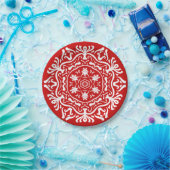 Assiettes En Carton Cherry Mandala (Fête)
