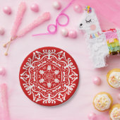 Assiettes En Carton Cherry Mandala (Fête)