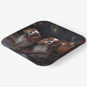 Assiettes En Carton Chesapeake Bay Terrier Snowside Noël (Angulaire)