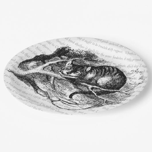 Assiettes En Carton Cheshire Cat (Angle)