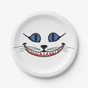 Assiettes En Carton Cheshire Chat Smile