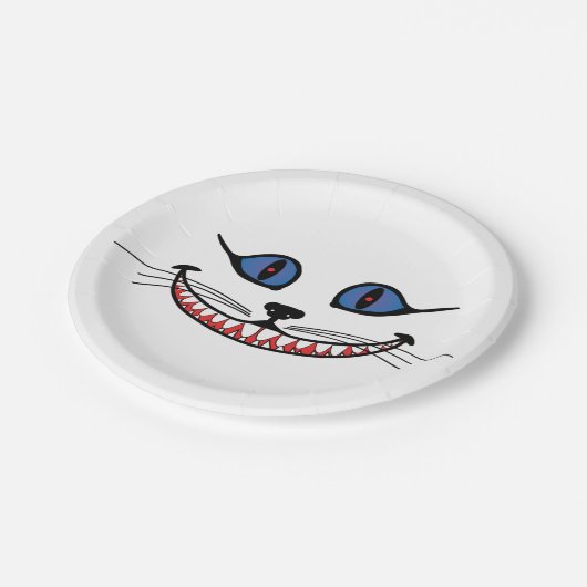 Assiettes En Carton Cheshire Chat Smile (Angle)