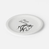 Assiettes En Carton Cheval Animal Thème Anniversaire (Angle)