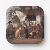 Assiettes En Carton Cheval dans un paysage Aelbert Cuyp (Recto)