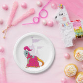 Assiettes En Carton Cheval de Chevalier médiéval en Imaginaire d'Armor (Fête)