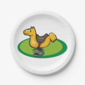 Assiettes En Carton Cheval de l'aire de jeu (Devant)