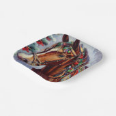 Assiettes En Carton Cheval de Noël 2 (Angulaire)