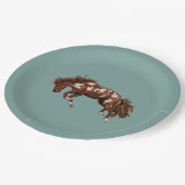 Assiettes En Carton Cheval de peinture à bouchon (Angle)