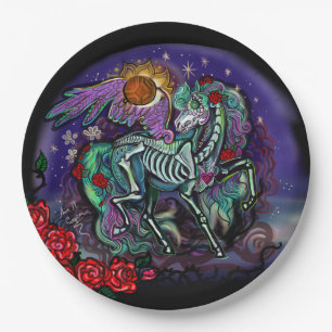 Assiettes En Carton Cheval Día de Muertos
