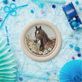 Assiettes En Carton Cheval du printemps (Fête)