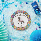 Assiettes En Carton Cheval fille (Fête)