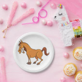 Assiettes En Carton Cheval heureux (Fête)