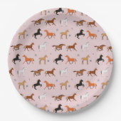 Assiettes En Carton Cheval Imprimer Motif, Femmes & Filles Enfant, Fem (Devant)