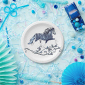 Assiettes En Carton Cheval islandais Blámóða (Fête)