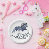 Assiettes En Carton Cheval islandais Blámóða (Fête)