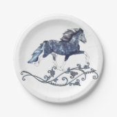 Assiettes En Carton Cheval islandais Blámóða (Devant)