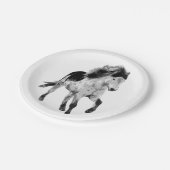 Assiettes En Carton Cheval islandais en mouvement (Angle)