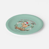 Assiettes En Carton Cheval premier amateur de cheval de Noël (Angle)