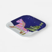 Assiettes En Carton Cheval scandinave hivernal Plaque en papier de 7 p (Angulaire)